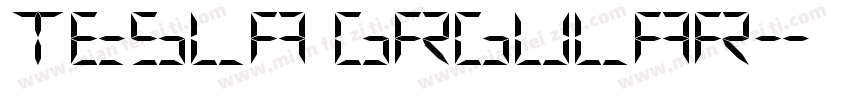 tesla grgular字体转换